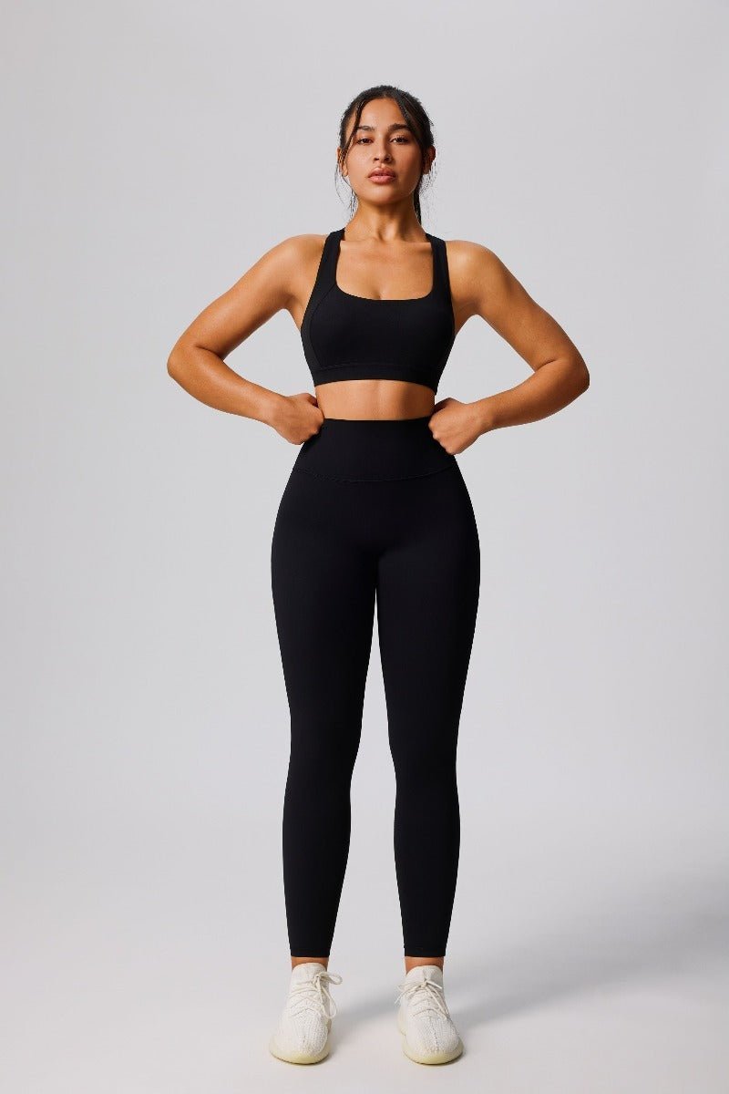 UPF 50+ Shockproof Yoga Sports Bra-zoom-