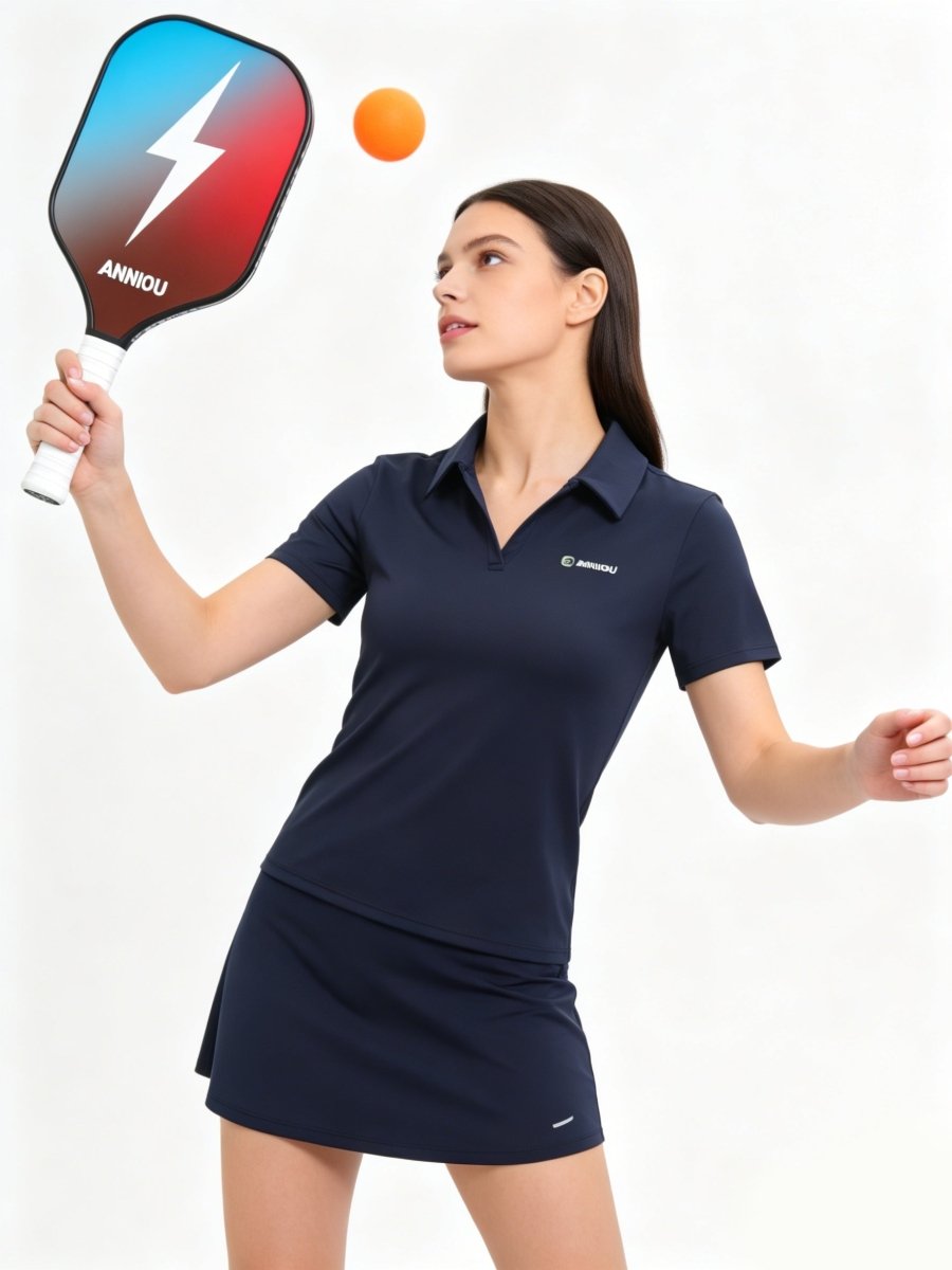 UPF 50+ Short Sleeve Pickleball Polo Shirts-zoom-1