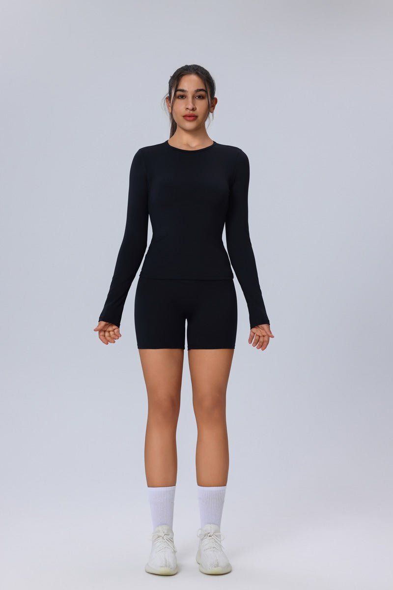 Short Sleeve Yoga Top UPF 50+-zoom-
