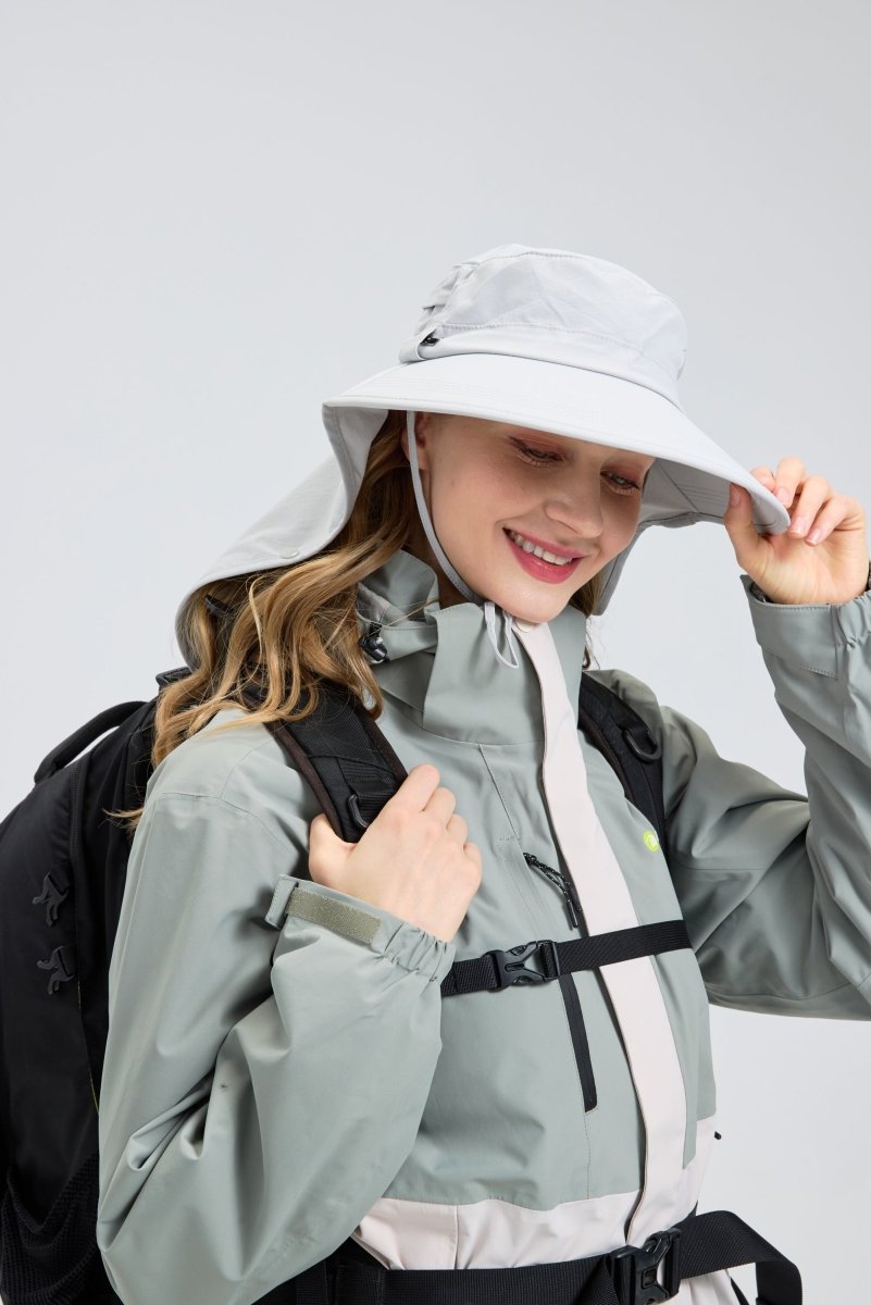 UPF 50+ Sun Hat with Face Protection-3