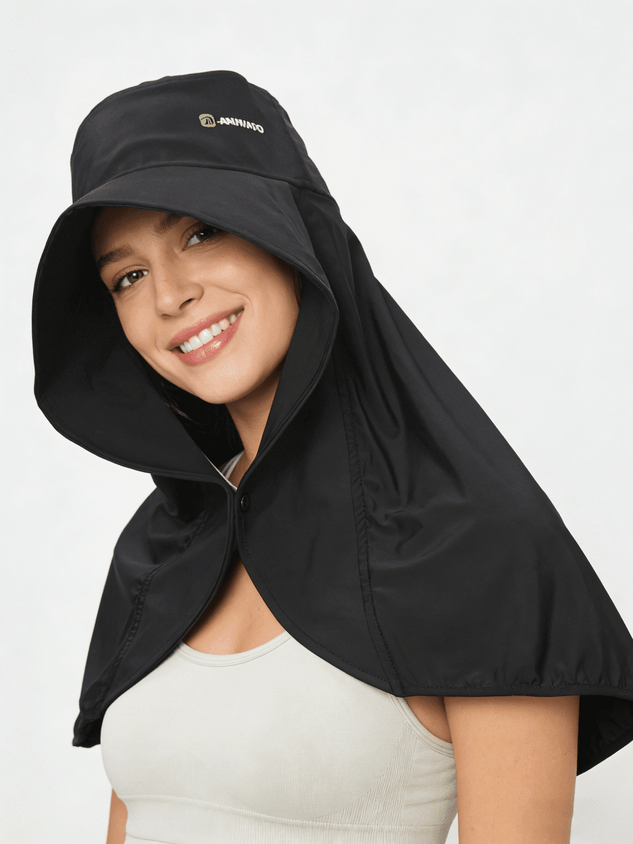 UPF 50+ Sun Hat with Neck Flap & Cape-zoom-1
