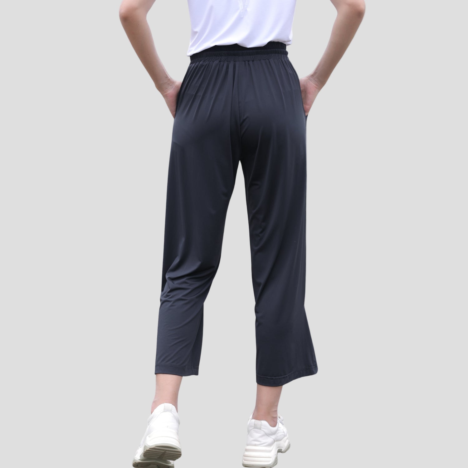 UPF50+ Wide Leg Cropped Trousers-2