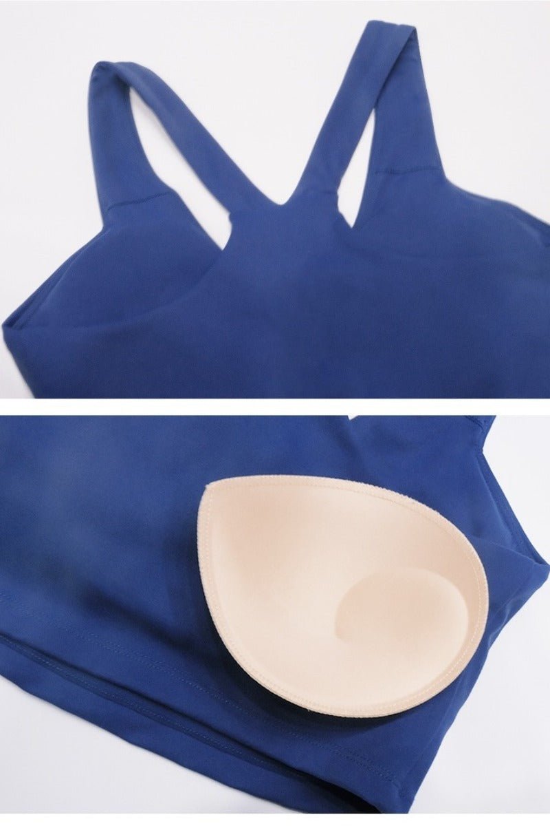 V-neck Sports Bra UPF 50+-zoom-