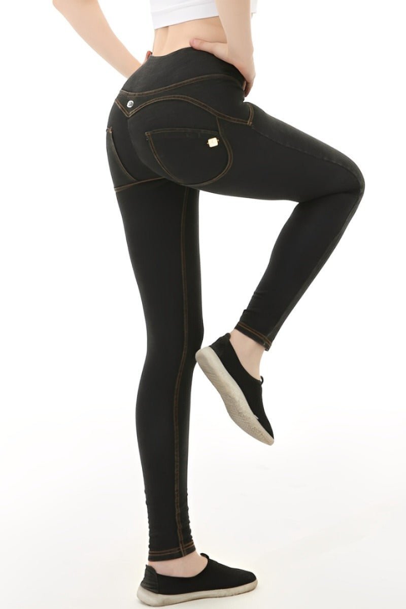 UPF50+High Rise Fake Jean Leggings-zoom-1