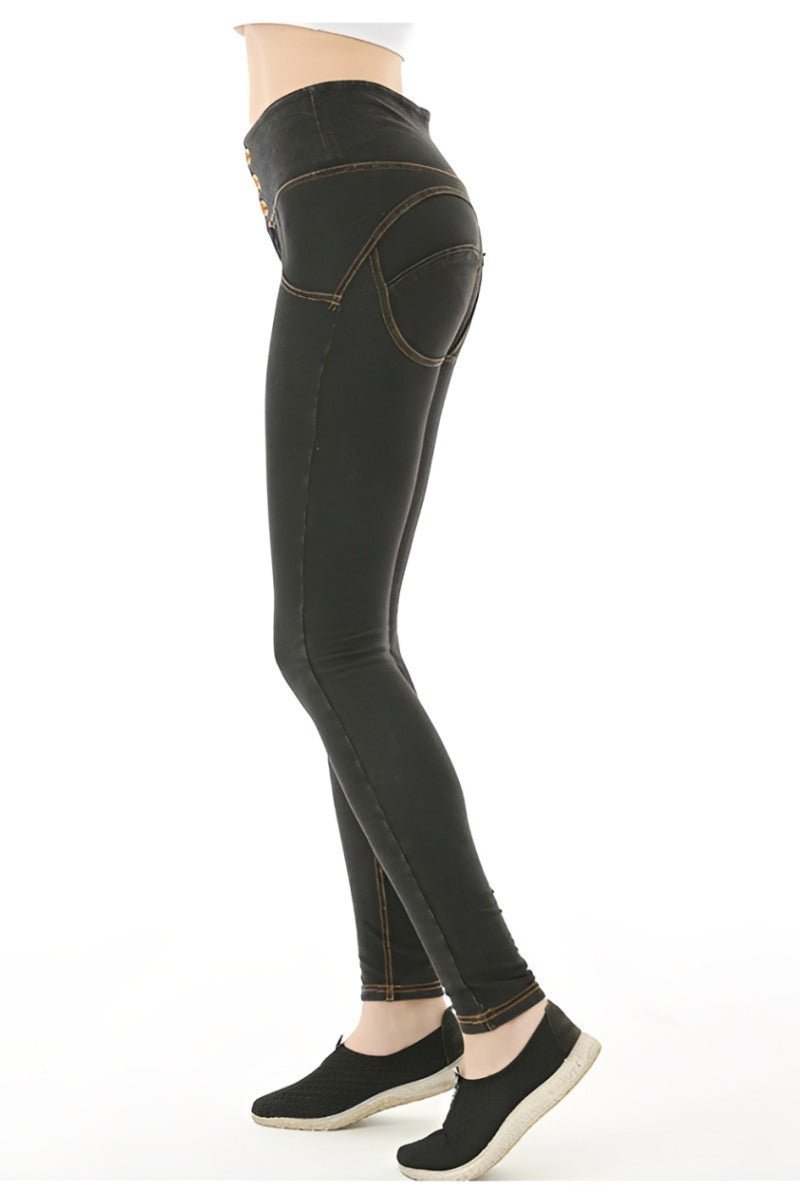 UPF50+High Rise Fake Jean Leggings-zoom-