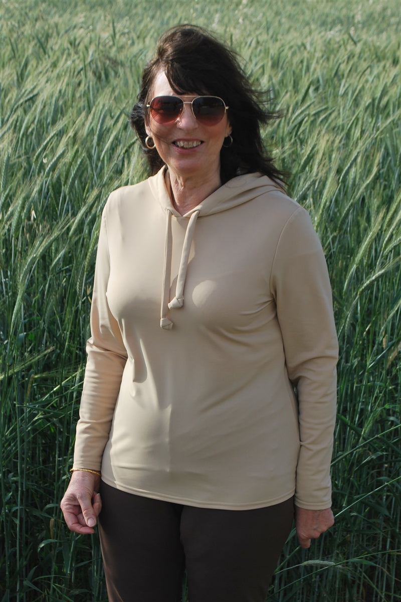 Ready to Dispatch - Hooded Top - Sabbia Size 14 UPF 50+