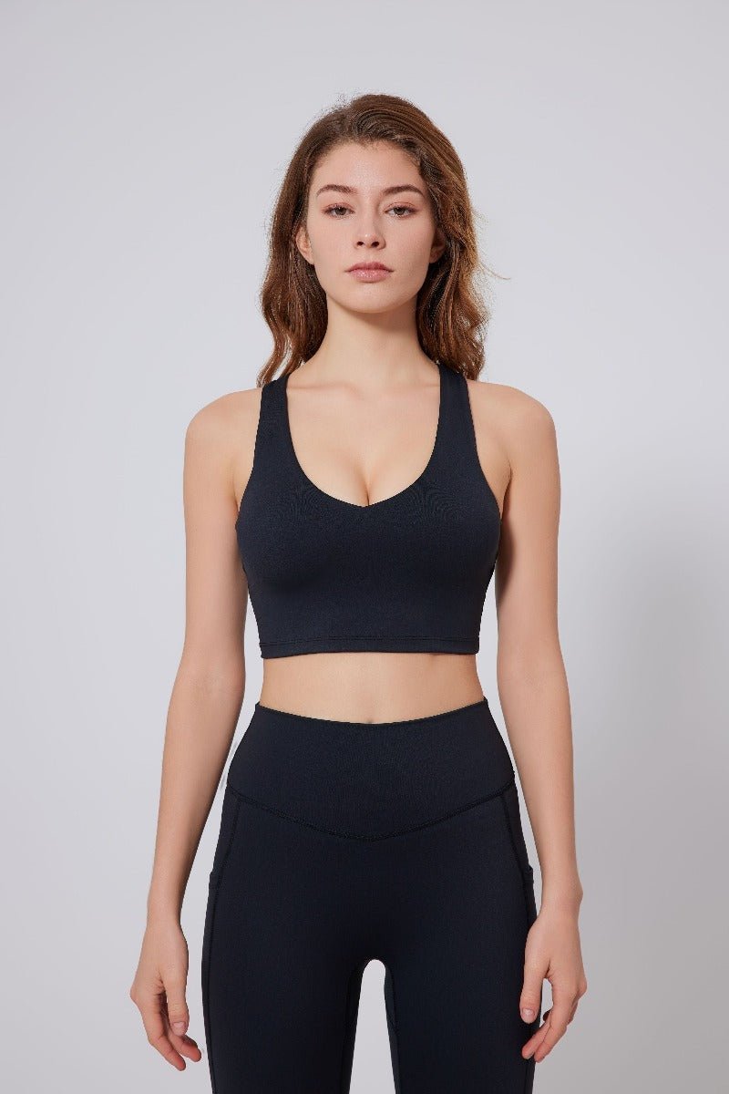 V-neck Sports Bra UPF 50+-zoom-7