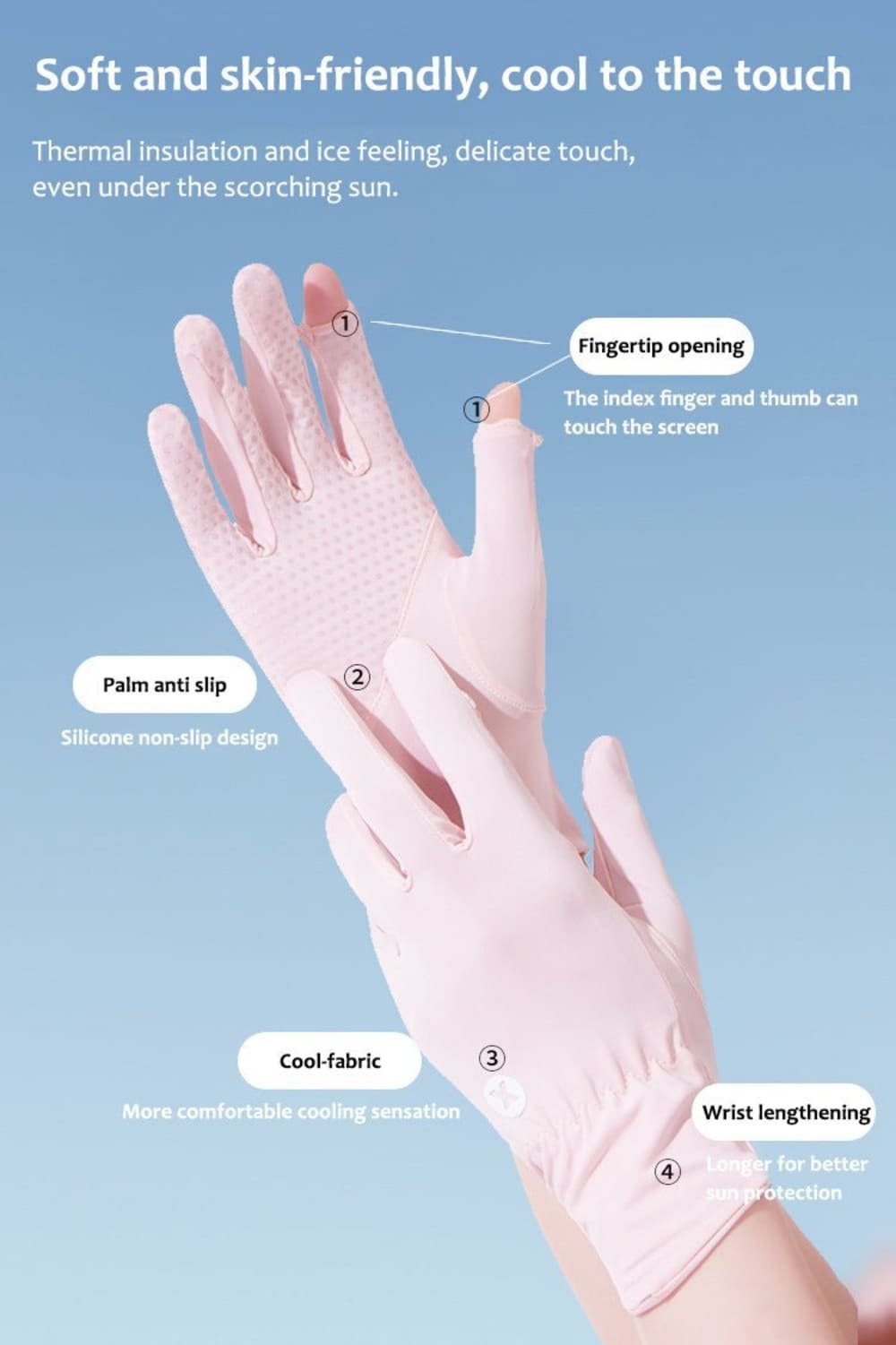 Breathable Sun Protection Gloves-zoom-7