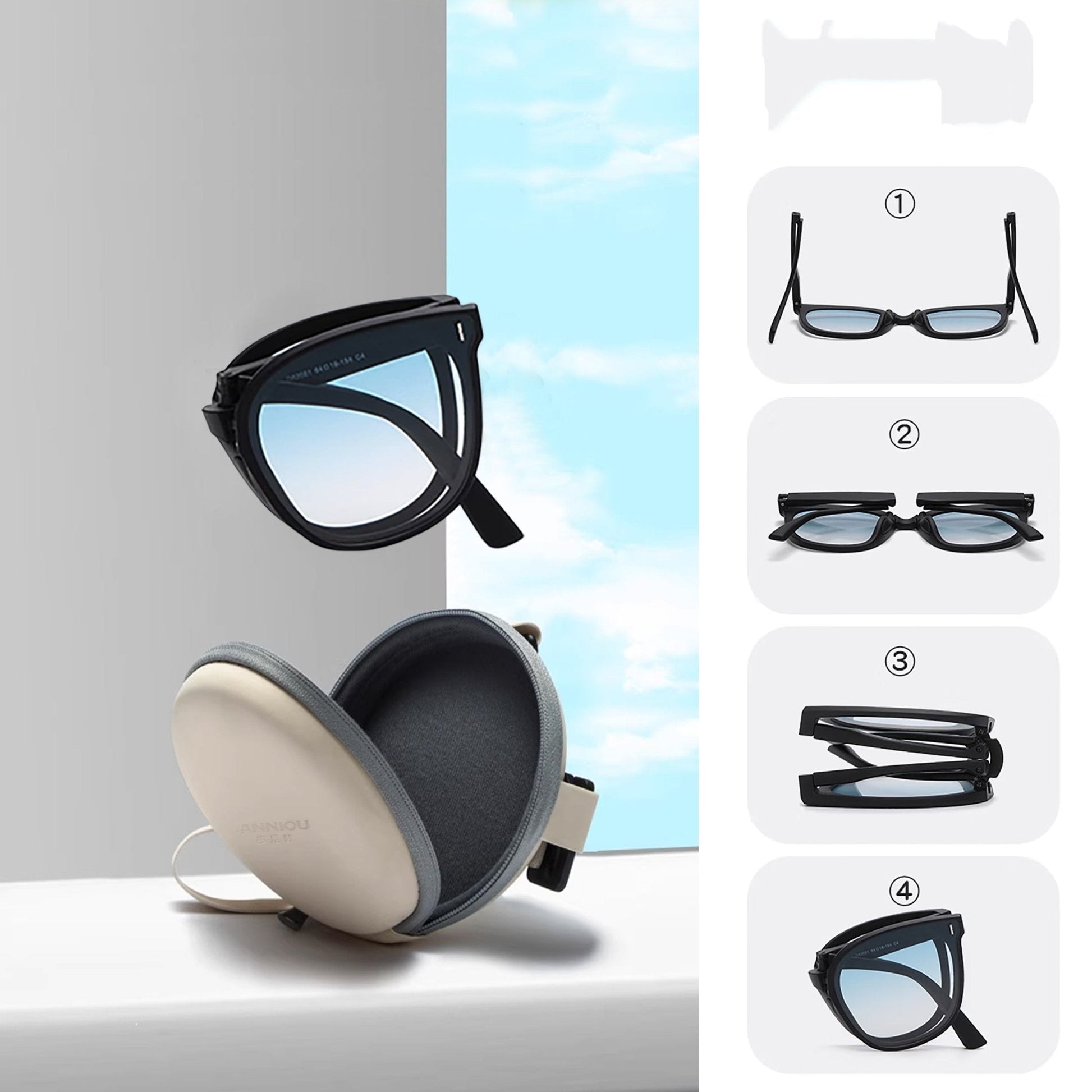 Women's Folding Anti-glare Sunglasses-1