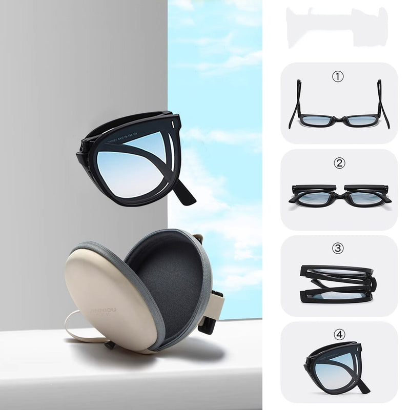 Women's Folding Anti-glare Sunglasses-zoom-