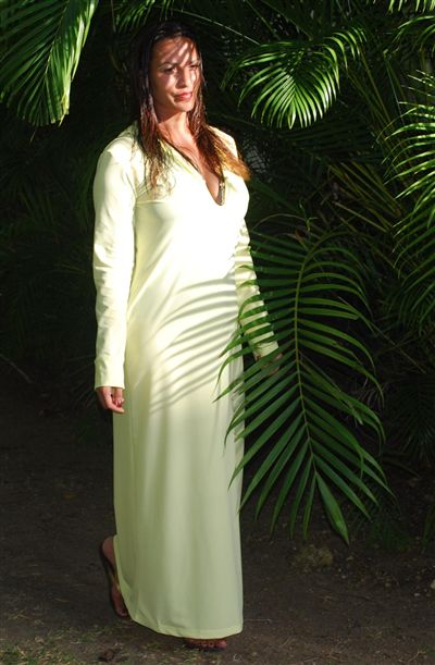 SunSibility Low Cut Sun Protective Hooded Dress, Long - UPF 50+-zoom-4