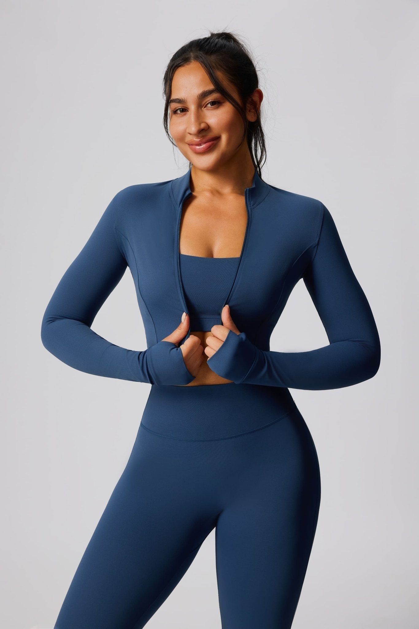Zip Sports Crop Jacket-2