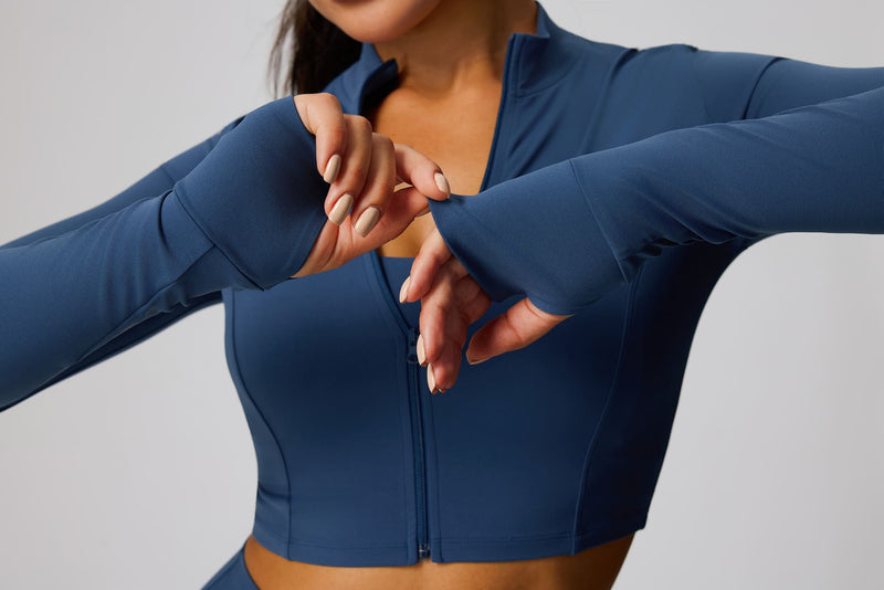 Zip Sports Crop Jacket-zoom-