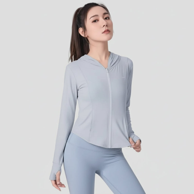 Zip Up Thumbhole Sports Jacket-zoom-