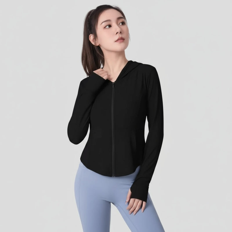 Zip Up Thumbhole Sports Jacket-zoom-