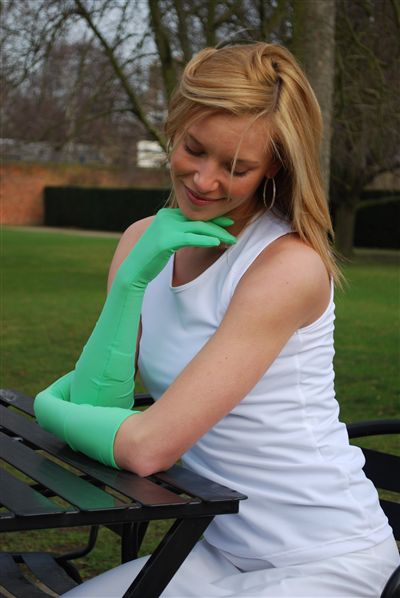 Sun Protective Gloves / Unisex Driving Sleeves Medium Length - UPF 50+ -  Sunsibility