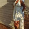 SunSibility Halter Neck Ruched Dress ( Short ) - UPF 50+ - Image 2