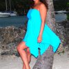SunSibility Strapless Waterfall Dress ( Short ) - UPF 50+ - Image 2