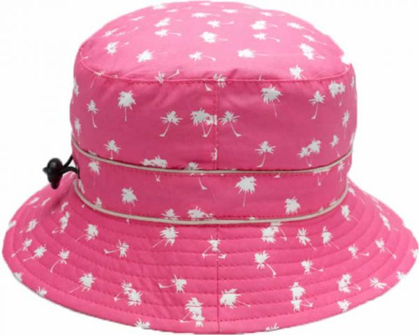 banz childrens sun hat Magenta Palm