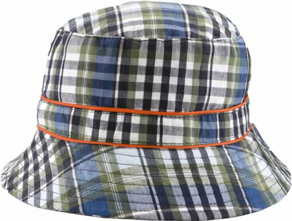 banz childrens sun hat Navy Check